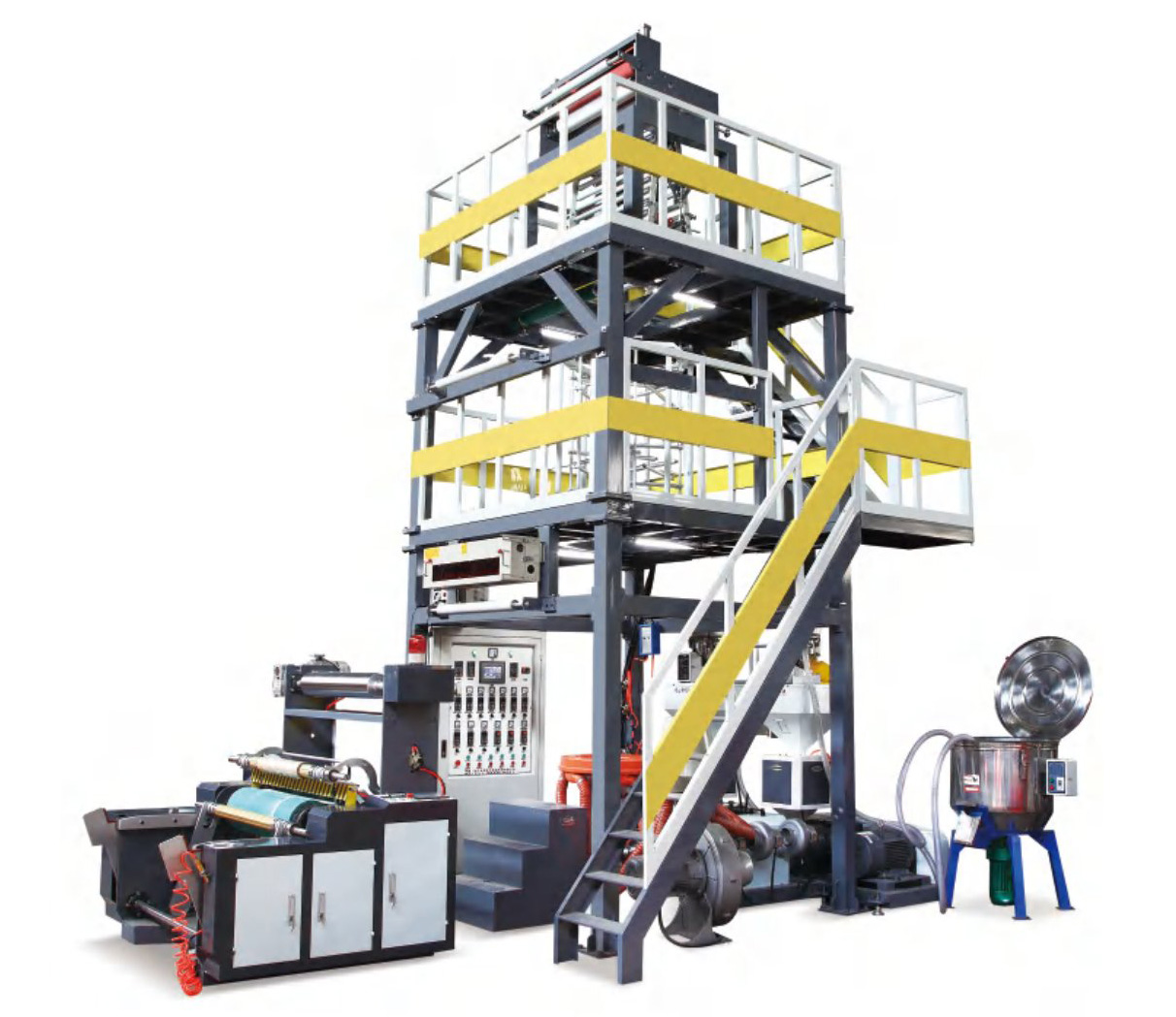 SS-GS-ABA系列高速三層復(fù)合共擠吹膜機